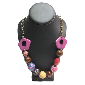 𝅺unique FUN Long Multi-media Statement Necklace💕